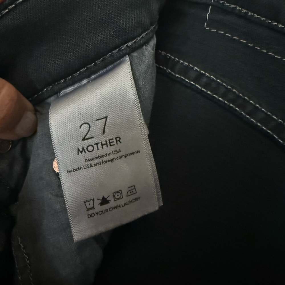 MOTHER The Vagabond Mini Fray Denim Skirt - 27 - Picture 10 of 10